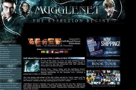 muggle net|harry potter news and rumors.